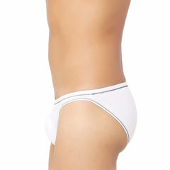 Men's Bamboo Spandex Briefs Underwear (White)
