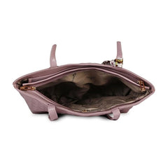 Women's Polyurethane Textured Shoulder Bag (Blush Pink)