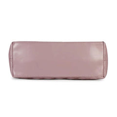 Women's Polyurethane Textured Shoulder Bag (Blush Pink)