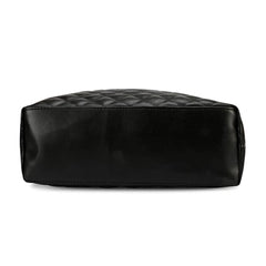 Women's Polyurethane Textured Shoulder Bag (Black)