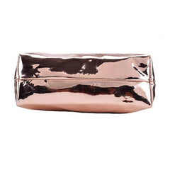 Rose Gold Mirror Shiny Fancy Tote Bag