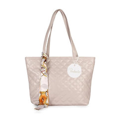 Women's Polyurethane Textured Shoulder Bag (lavender)