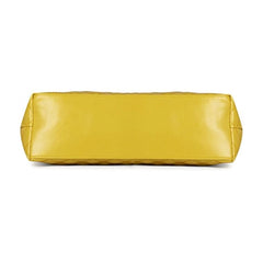 Women's Polyurethane Textured Shoulder Bag (Yellow)