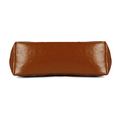 Women's Polyurethane Textured Shoulder Bag (Dark Brown)