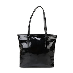 Black Mirror Shiny Trendy Tote Bag