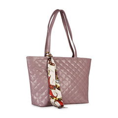 Women's Polyurethane Textured Shoulder Bag (Blush Pink)