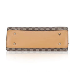 Women's Faux Leather Printed Handbag (Camel)