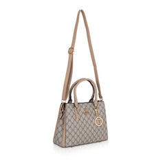 Women's Faux Leather Printed Handbag (Hilver)