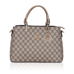 Women's Faux Leather Printed Handbag (Hilver)