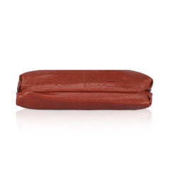 Women's Faux Leather Textured Sling Bag (Brown )