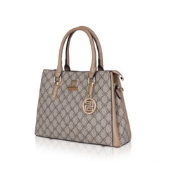 Women's Faux Leather Printed Handbag (Hilver)