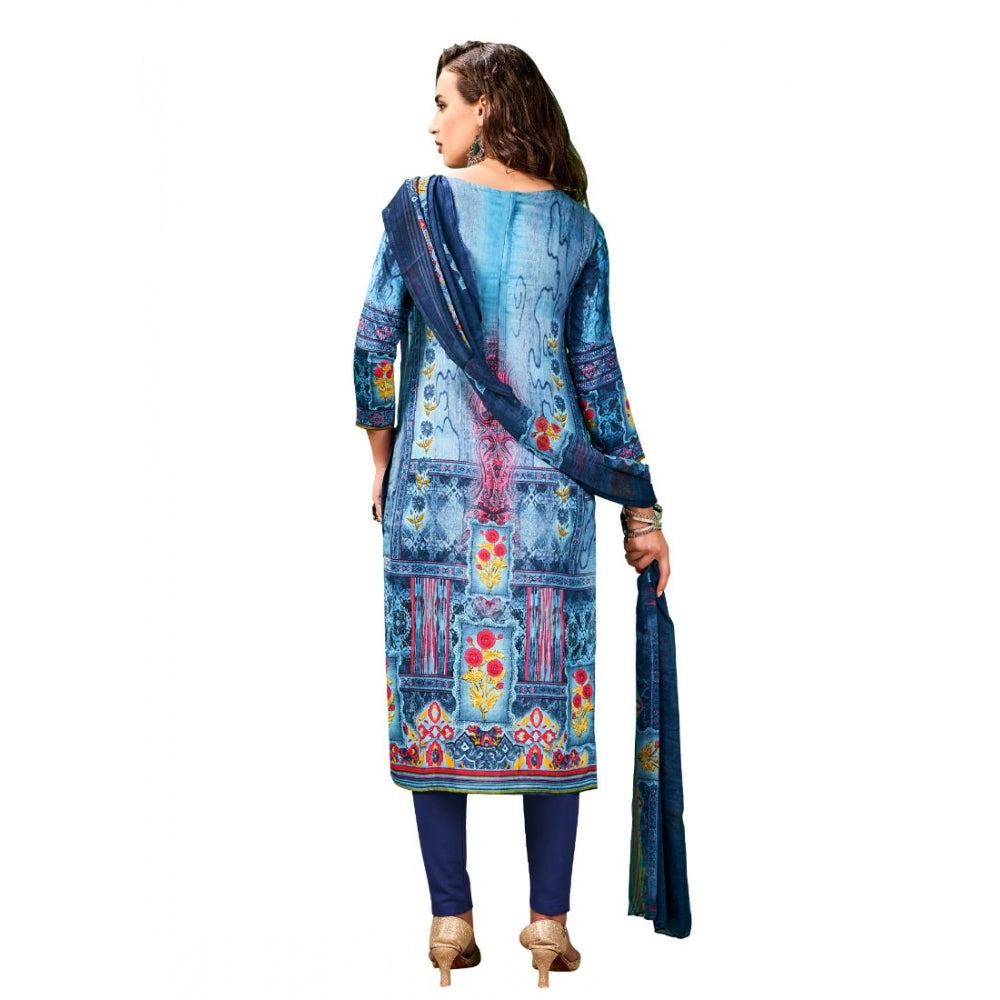 Women's Cotton Unstitched Salwar-Suit Material With Dupatta (Multi, 2-2.5mtrs)