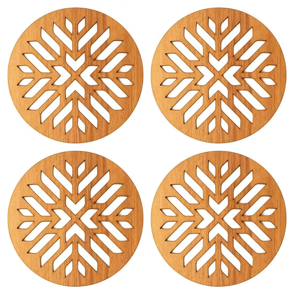 Wooden Coasters for Tea Coffee (Set of 4)