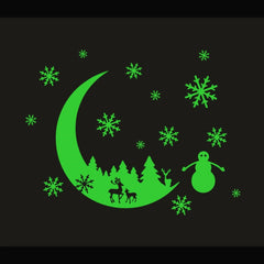 Green Galaxy of Stars Radium Wall Sticker