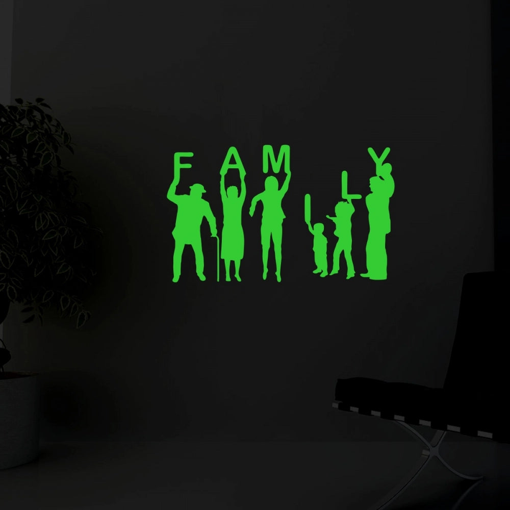 Green Family Radium Wall Sticker