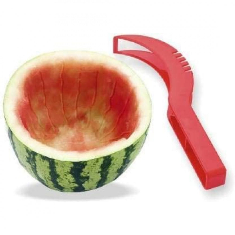 Pack of 3 Plastic Handle Watermelon Slicer Knife (Color: Assorted)