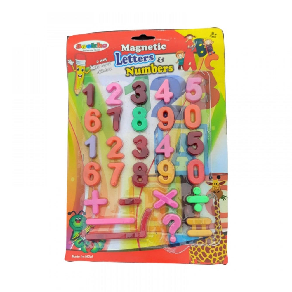 Magnetic Numbers And Arithmetic Symbols Multicolour (Color: Assorted)