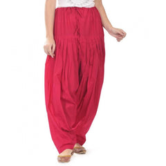 Cotton Solid Patiyala (Color:Rani Pink)