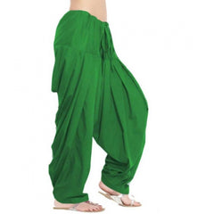 Cotton Solid Patiyala (Color:Green)