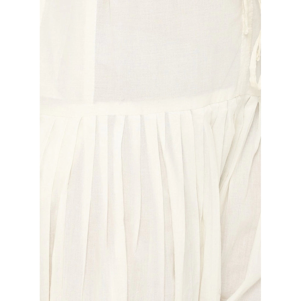 Cotton Solid Patiyala (Color:Half White)