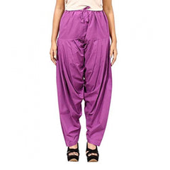 Cotton Solid Patiyala (Color:Violet)