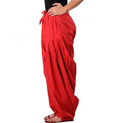 Cotton Solid Patiyala (Color:Red)