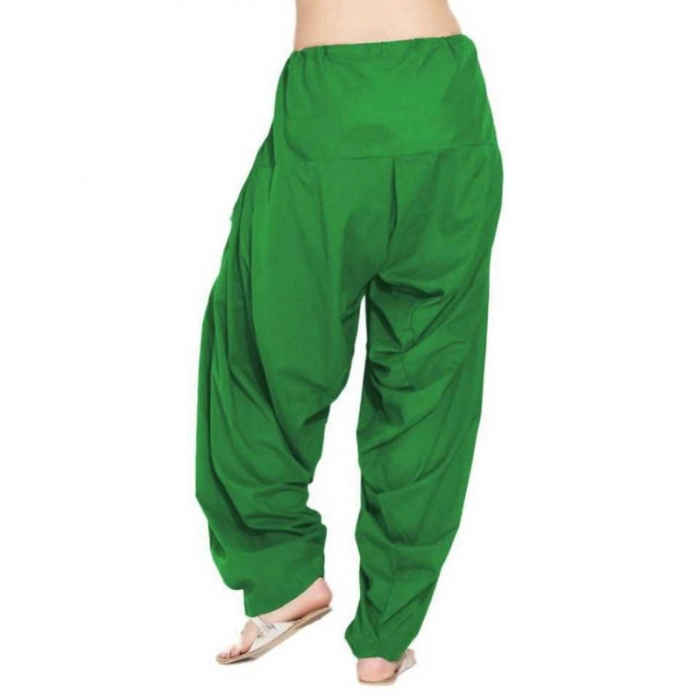 Cotton Solid Patiyala (Color:Green)