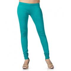 Women's Cotton Leggings (Color:Sky Blue)