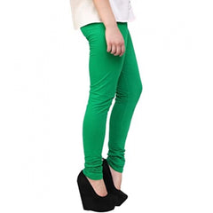 Women's Cotton Leggings (Color:Light Green )