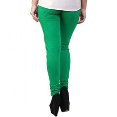 Women's Cotton Leggings (Color:Light Green )