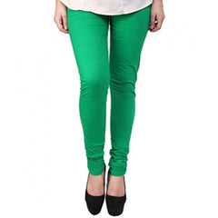 Women's Cotton Leggings (Color:Light Green )