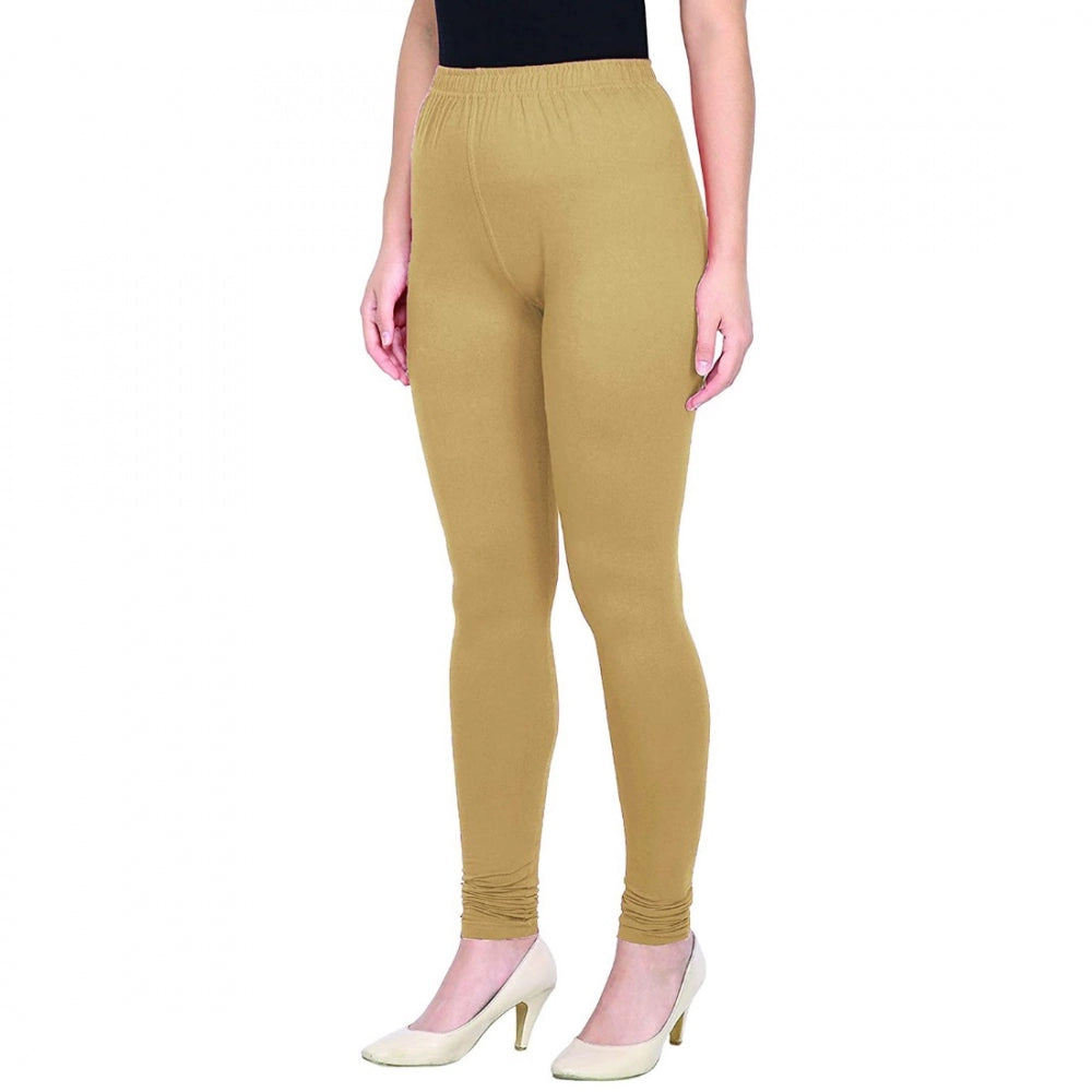 Women's Cotton Leggings (Color:Skin)