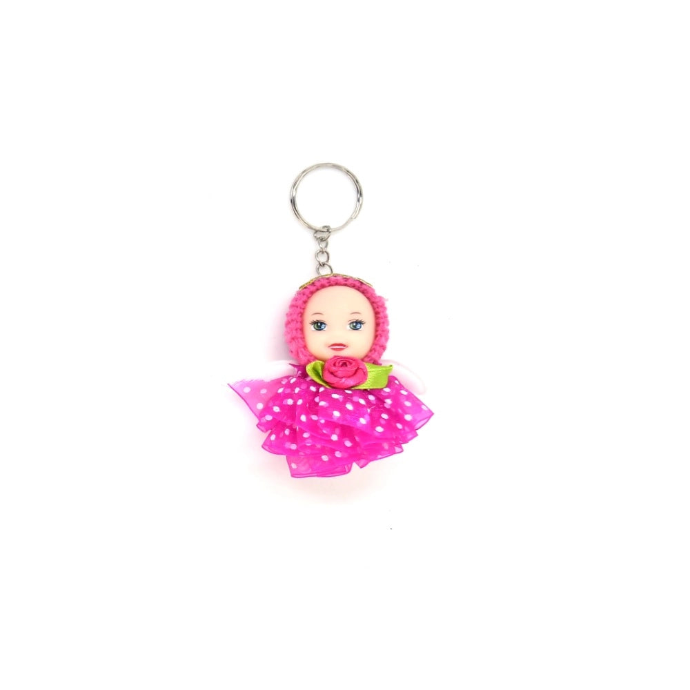 Pack of 5_Doll Girl Keychain (Color: Assorted)