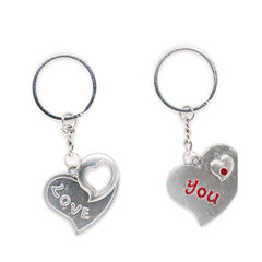 Love You heartin with Couple Key Chain (Color: Assorted)