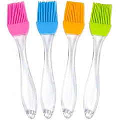 Pack of 10 Silicon Oil Basting Brush (Color: Assorted)