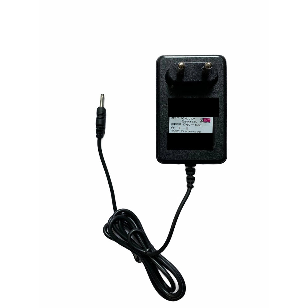 12V 1A Power Adapter, Power Supply AC Input 100 240 V and Output 12V 1A for Set Top Box_DTH Box, CCTV System, Router, Other Electronics And IT Gadgets with Vtech Pin (Black)