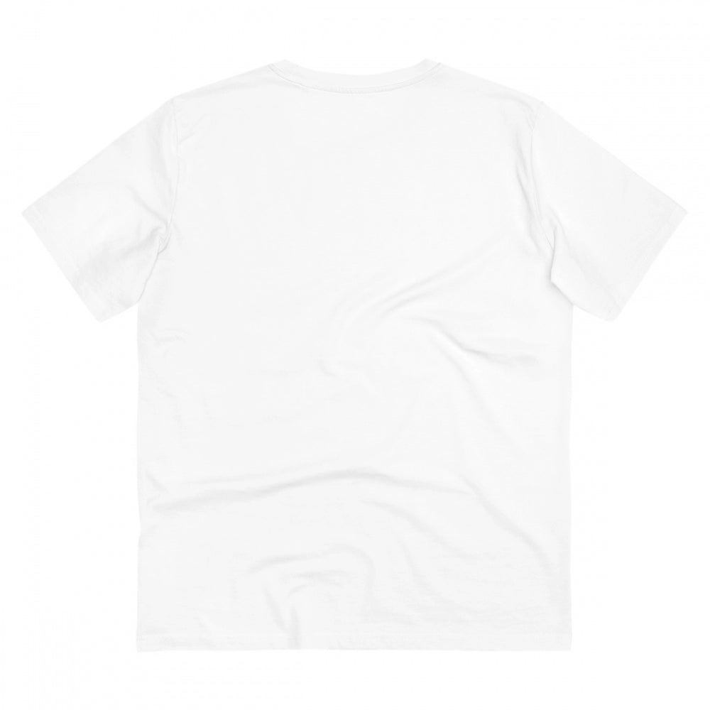 Men's PC Cotton Cast Design Barot Printed T Shirt (Color: White, Thread Count: 180GSM)