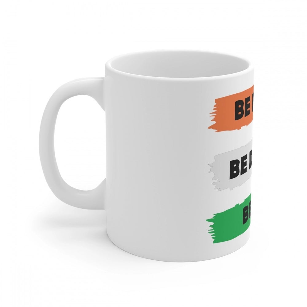 Ceramic Be Brave Be Daring Be You Printed Coffee Mug (Color: White, Capacity:330ml)