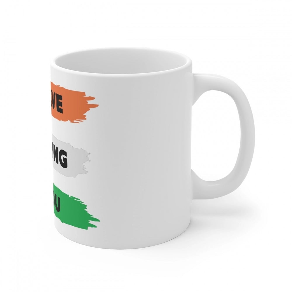 Ceramic Be Brave Be Daring Be You Printed Coffee Mug (Color: White, Capacity:330ml)