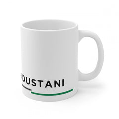 Ceramic Dil Se Hindustani Printed Coffee Mug (Color: White, Capacity:330ml)