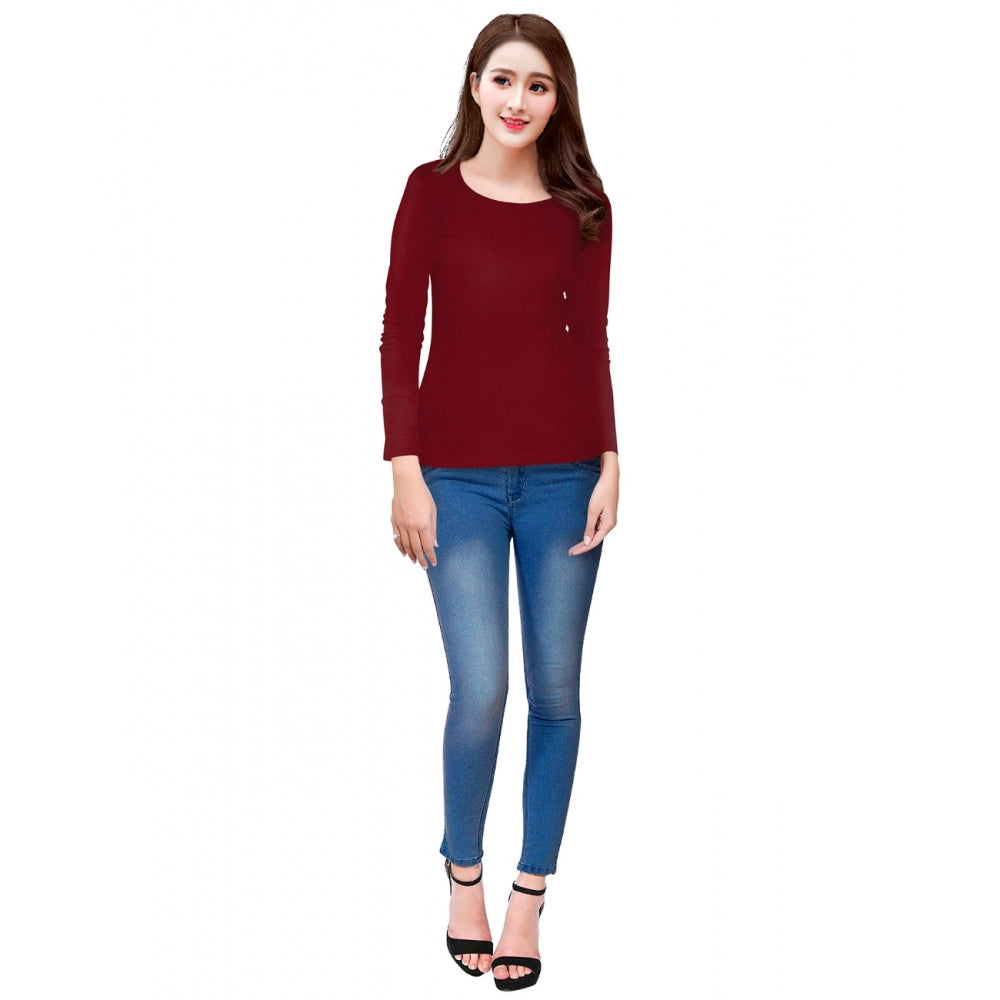 Western Wear Hosiery T Shirts (Maroon)