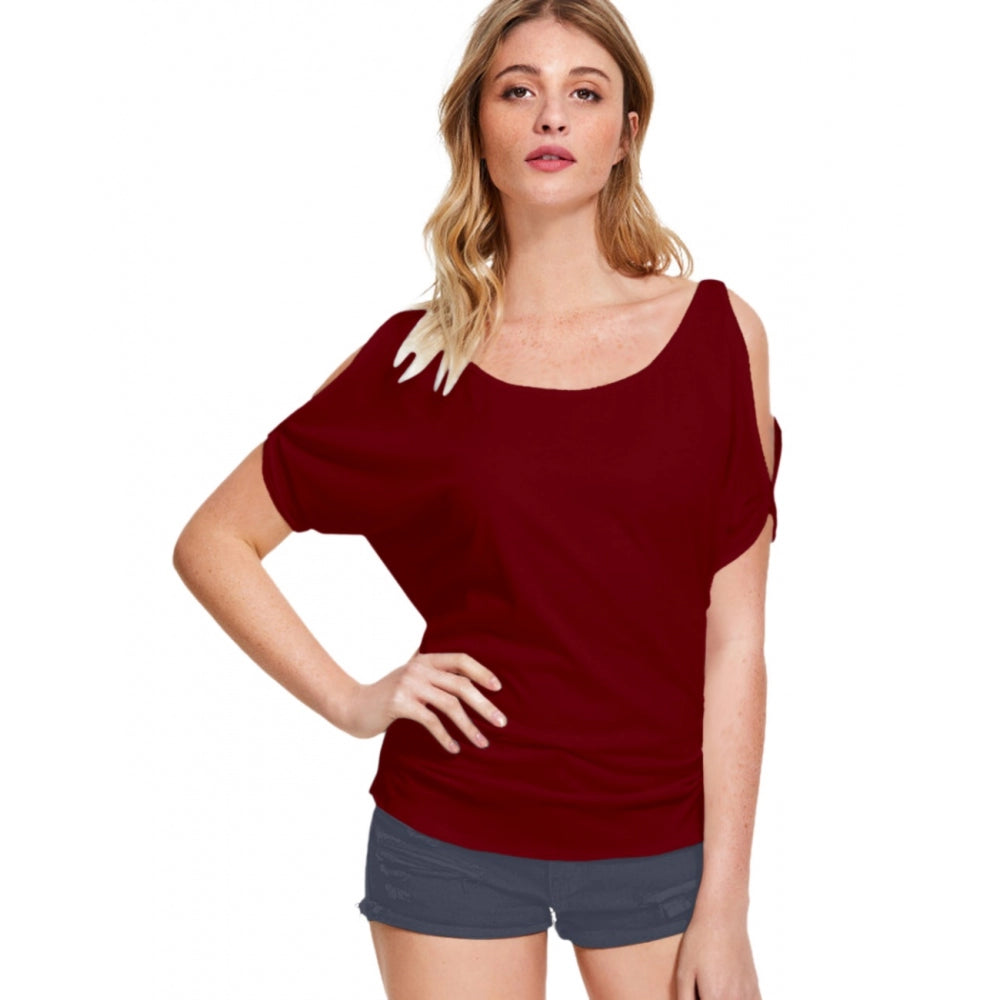 Western Wear Hosiery T Shirts (Maroon)