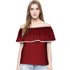 Western Wear Hosiery T Shirts (Maroon)