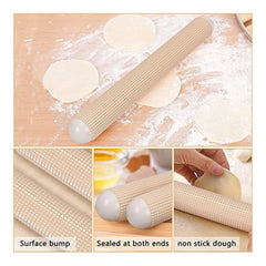 Plastic Non-Stick Rolling Pin Fondant Cake Dough Roller (Assorted)