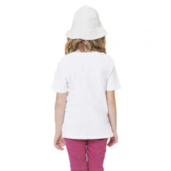 Girls Cotton Baby Shark Half Sleeve TShirt (White)