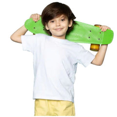 Boys Cotton Plain Half Sleeve TShirt (White)