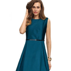 Women's Taffeta Silk Western Wear Flare Long Gown (Sea Green)