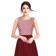 Women's American Crepe Western Wear Flare Long Gown (Maroon)