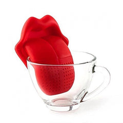 Tongue Shaped Big Lips Tea Maker Food Grade Silicone Tea Strainer (Assorted)