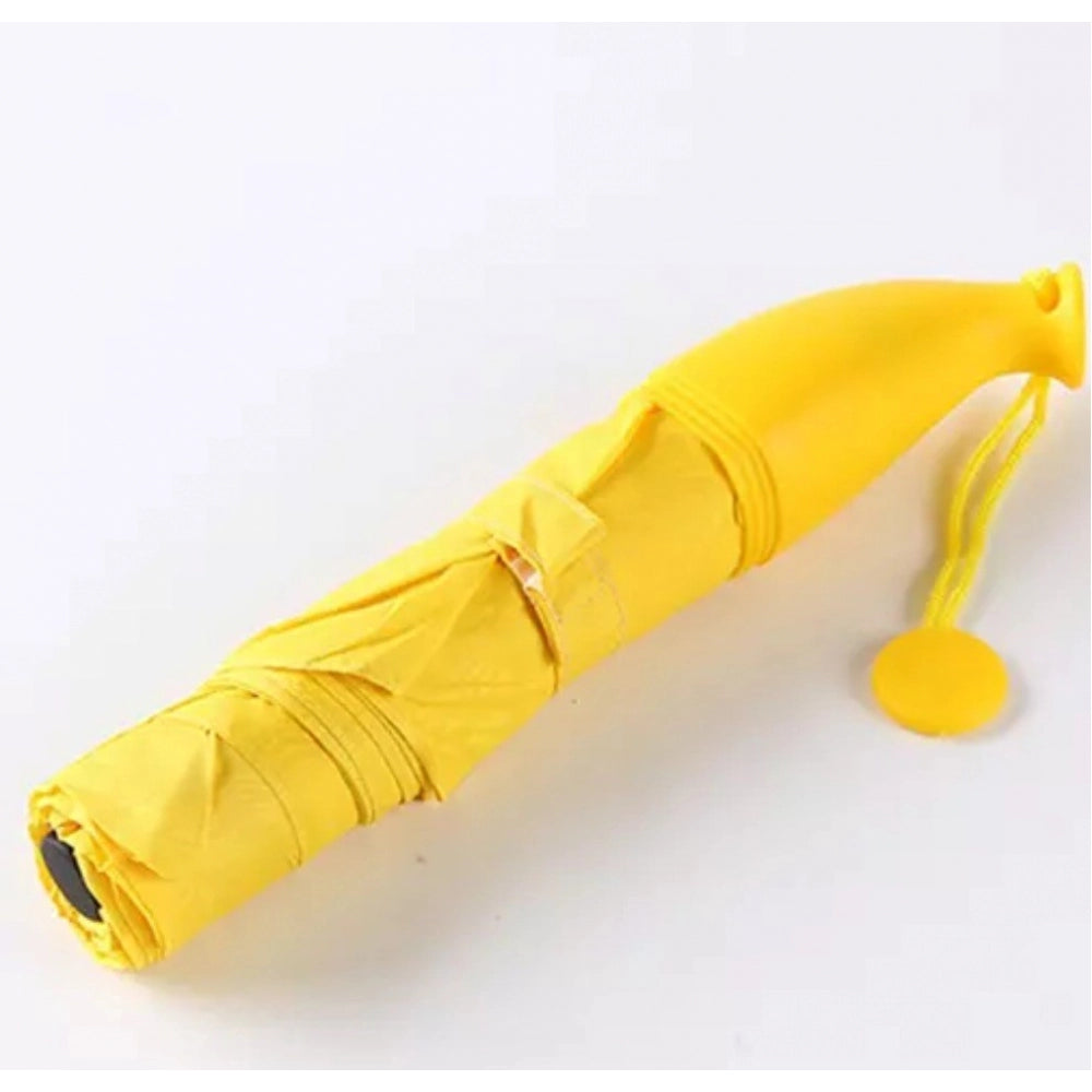 Stylish Banana Shaped Mini Foldable Umbrella (Color: Assorted)